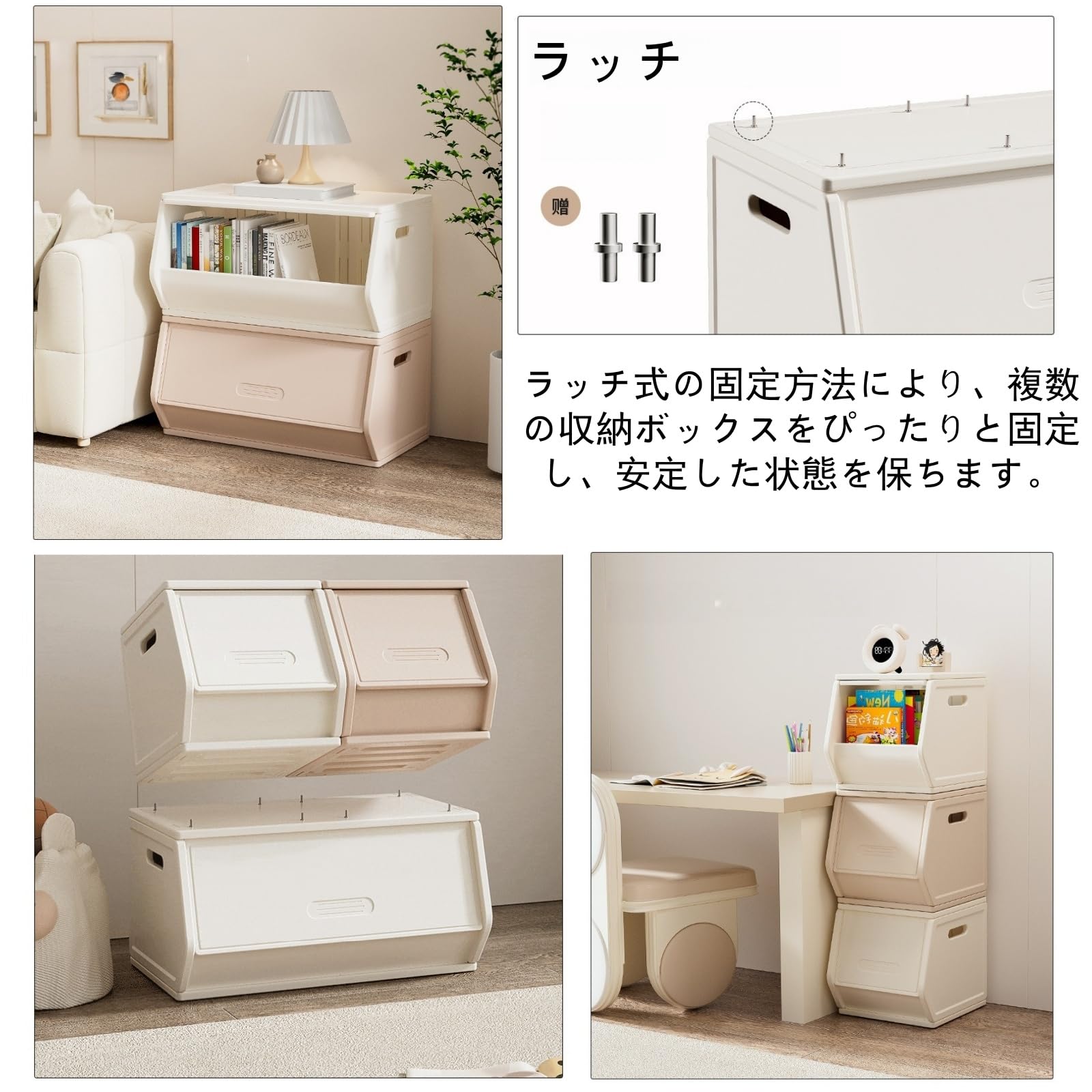 Amazon｜Zxyler 大容量前開き収納ボックス コーヒー色 幅 60cm (幅30cm